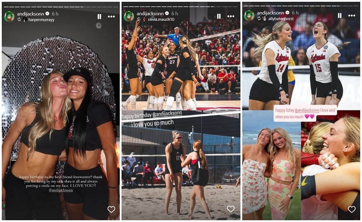 Harper, Olivia and Ally wished Andi a birthday; Instagram - @andijackson